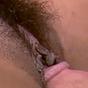 Retro hairy latina sucks on cock